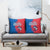 Faroe Islands Pillow Cover with Viking Fish Illustration Red Blue Runic Design - Wonder Print Shop