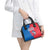 Faroe Islands Shoulder Handbag with Viking Fish Illustration Red Blue Runic Design - Wonder Print Shop