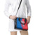 Faroe Islands Shoulder Handbag with Viking Fish Illustration Red Blue Runic Design - Wonder Print Shop