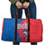 Faroe Islands Travel Bag with Viking Fish Illustration Red Blue Runic Design - Wonder Print Shop