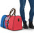 Faroe Islands Travel Bag with Viking Fish Illustration Red Blue Runic Design - Wonder Print Shop