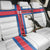Faroe Islands Back Car Seat Cover with Red Blue Cross Design and Puffin Bird - Wonder Print Shop