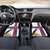 Faroe Islands Car Mats with Red Blue Cross Design and Puffin Bird - Wonder Print Shop