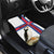Faroe Islands Car Mats with Red Blue Cross Design and Puffin Bird - Wonder Print Shop