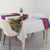 Faroe Islands Tablecloth with Red Blue Cross Design and Puffin Bird - Wonder Print Shop