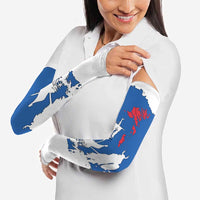 Faroe Islands Arm Sleeves with Viking Ship and Map Silhouette - Wonder Print Shop