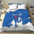 Faroe Islands Bedding Set with Viking Ship and Map Silhouette - Wonder Print Shop