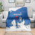 Faroe Islands Blanket with Viking Ship and Map Silhouette - Wonder Print Shop