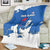 Faroe Islands Blanket with Viking Ship and Map Silhouette - Wonder Print Shop