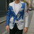 Faroe Islands Blazer with Viking Ship and Map Silhouette - Wonder Print Shop