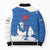 Faroe Islands Bomber Puffer Jacket with Viking Ship and Map Silhouette - Wonder Print Shop