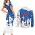 Faroe Islands Couples Matching Short Sleeve Bodycon Dress and Long Sleeve Button Shirt with Viking Ship and Map Silhouette - Wonder Print Shop