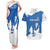 Faroe Islands Couples Matching Tank Maxi Dress and Hawaiian Shirt with Viking Ship and Map Silhouette - Wonder Print Shop