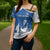 Faroe Islands Cross Shoulder Shirt with Viking Ship and Map Silhouette - Wonder Print Shop