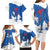 Faroe Islands Family Matching Long Sleeve Bodycon Dress and Hawaiian Shirt with Viking Ship and Map Silhouette - Wonder Print Shop