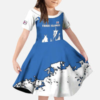 Faroe Islands Family Matching Off Shoulder Maxi Dress and Hawaiian Shirt with Viking Ship and Map Silhouette - Wonder Print Shop