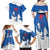 Faroe Islands Family Matching Off Shoulder Maxi Dress and Hawaiian Shirt with Viking Ship and Map Silhouette - Wonder Print Shop