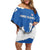 Faroe Islands Family Matching Off Shoulder Short Dress and Hawaiian Shirt with Viking Ship and Map Silhouette - Wonder Print Shop