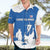 Faroe Islands Hawaiian Shirt with Viking Ship and Map Silhouette - Wonder Print Shop