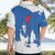 Faroe Islands Hawaiian Shirt with Viking Ship and Map Silhouette - Wonder Print Shop