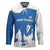 Faroe Islands Hockey Jersey with Viking Ship and Map Silhouette - Wonder Print Shop