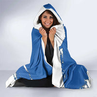 Faroe Islands Hooded Blanket with Viking Ship and Map Silhouette - Wonder Print Shop