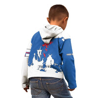 Faroe Islands Kid Hoodie with Viking Ship and Map Silhouette - Wonder Print Shop