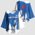 Faroe Islands Kimono Sleeve Blouse with Viking Ship and Map Silhouette - Wonder Print Shop