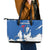Faroe Islands Leather Tote Bag with Viking Ship and Map Silhouette - Wonder Print Shop
