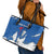 Faroe Islands Leather Tote Bag with Viking Ship and Map Silhouette - Wonder Print Shop