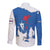 Faroe Islands Long Sleeve Button Shirt with Viking Ship and Map Silhouette - Wonder Print Shop