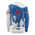 Faroe Islands Long Sleeve Shirt with Viking Ship and Map Silhouette - Wonder Print Shop