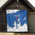 Faroe Islands Quilt with Viking Ship and Map Silhouette - Wonder Print Shop