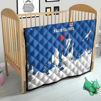 Faroe Islands Quilt with Viking Ship and Map Silhouette - Wonder Print Shop