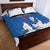 Faroe Islands Quilt Bed Set with Viking Ship and Map Silhouette - Wonder Print Shop