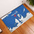 Faroe Islands Rubber Doormat with Viking Ship and Map Silhouette - Wonder Print Shop
