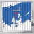 Faroe Islands Shower Curtain with Viking Ship and Map Silhouette - Wonder Print Shop