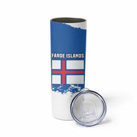 Faroe Islands Skinny Tumbler with Viking Ship and Map Silhouette - Wonder Print Shop