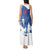 Faroe Islands Tank Maxi Dress with Viking Ship and Map Silhouette - Wonder Print Shop