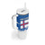 Faroe Islands Tumbler With Handle with Viking Ship and Map Silhouette - Wonder Print Shop