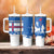Faroe Islands Tumbler With Handle with Viking Ship and Map Silhouette - Wonder Print Shop
