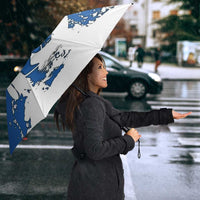 Faroe Islands Umbrella with Viking Ship and Map Silhouette - Wonder Print Shop