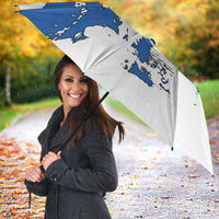 Faroe Islands Umbrella with Viking Ship and Map Silhouette - Wonder Print Shop