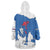 Faroe Islands Wearable Blanket Hoodie with Viking Ship and Map Silhouette - Wonder Print Shop