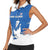 Faroe Islands Women Sleeveless Polo Shirt with Viking Ship and Map Silhouette - Wonder Print Shop