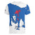 Faroe Islands Women V-Neck T-Shirt with Viking Ship and Map Silhouette - Wonder Print Shop