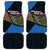 Faroe Islands Car Mats with Waterfall Nature Scene and Rune Pattern Design - Wonder Print Shop
