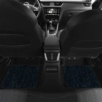 Faroe Islands Car Mats with Waterfall Nature Scene and Rune Pattern Design - Wonder Print Shop