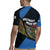 Faroe Islands Rugby Jersey with Waterfall Nature Scene and Rune Pattern Design - Wonder Print Shop