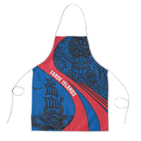 Faroe Islands Apron with Viking Warrior and Longship Design - Wonder Print Shop